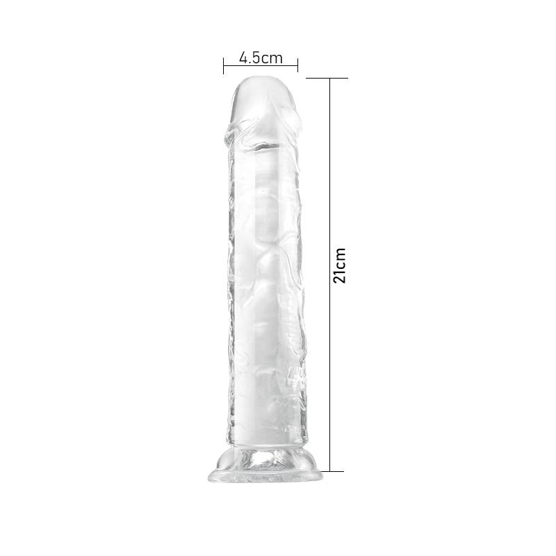 MoDi Realistic Dildo for Women Beginner Clear Dildo with Strong Suction Cup Hands-Free Play for Adult Sex Masturbator G Spot