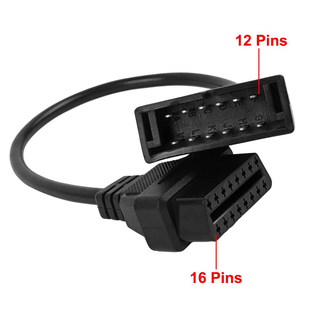 12pinový OBD1 na 16pinový OBD2 konektorový adaptérový kabel pro GM Chevrolet GMC OBD kabel Auto příslušenství
