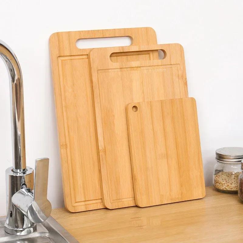 Wooden Cutting Board Kitchen Cutting Board for Meat Totally Bamboo Food Cutting Table Thickened Fruit Vegetable Chopping Panel Y