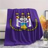 1ST R.S.C. Anderlecht Print Flanellen Deken, Hoge kwaliteit Comfortabel voor Alle Seizoenen, Woondecoratie, Warmte en Comfort, Perfect voor Kerstcadeaus