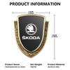 VIJT4 3D Metal Car Side Body Trunk Decoration Emblem Sticker Shield Styling For Skoda octavia a5 a4 mk1 2 fabia superb rapid mk3 yeti