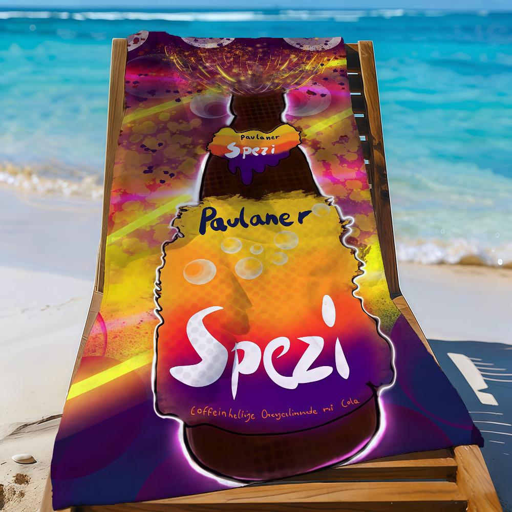 Mode P-Paulaner S-Spezi-S Logo Handtuch Sport Schnelltrocknend Reise Camping Ausrüstung Sanddicht Weich Leicht Großes Strandhandtuch