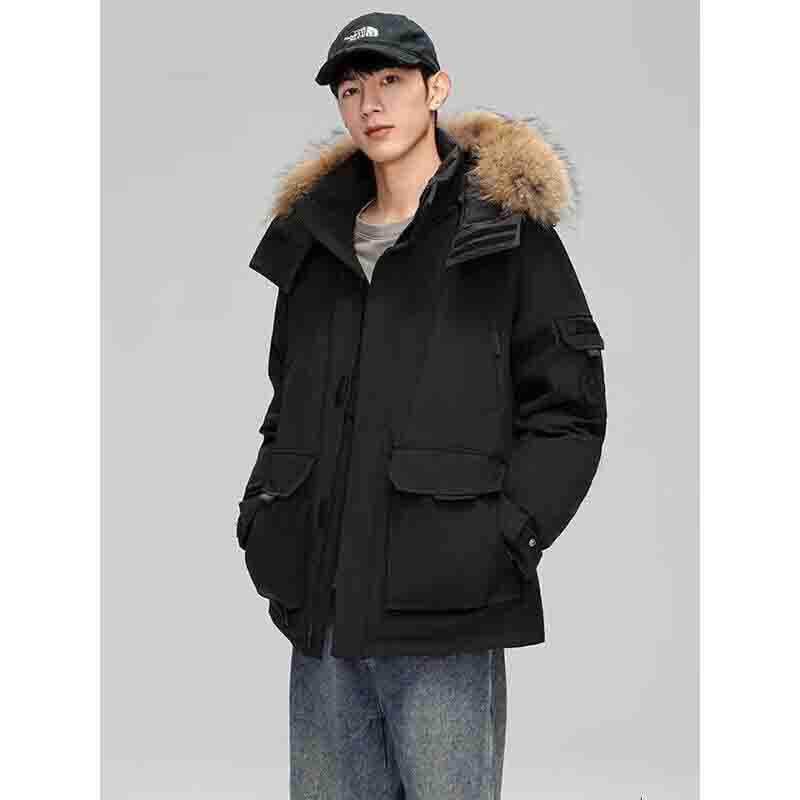 Unisex 2025 Winter Casual Thick Windproof Warm Couple Outdoor Down Jacket Coat
