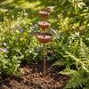 3-Tier Bowl Metal Bird Bath Vintage Iron Garden Rain Catcher Bird Water Dispenser  Courtyard Decor