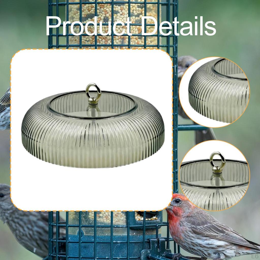 Baffle for Bird Feeders 9.84'' Yard Easy to Clean Dome Cover Weather Protective