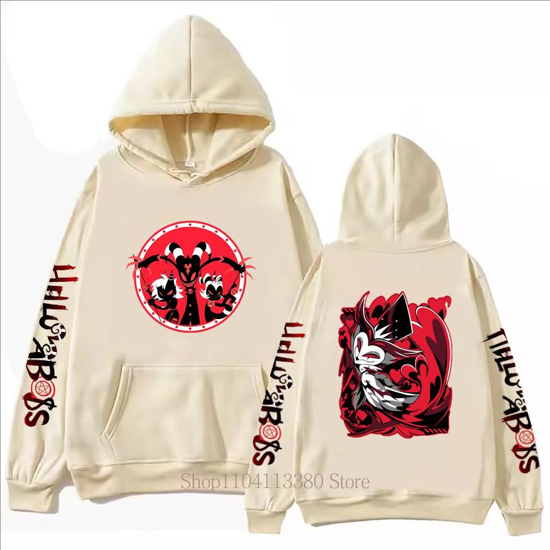 Helluva Boss Graphic Print Hoodies Men Women Casual Harajuku Fashion Autumn Winter Long Sleeve Fleece Pullovers Sweatshirts