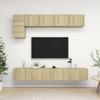 Vidaxl 5-Cz. TV Cabinet Set, Sonoma Oak, Wood-Based Material