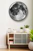 Moonstone Quartz Wall Clock - Silent, Artistic Design with Automatic Time Sync for Living Room