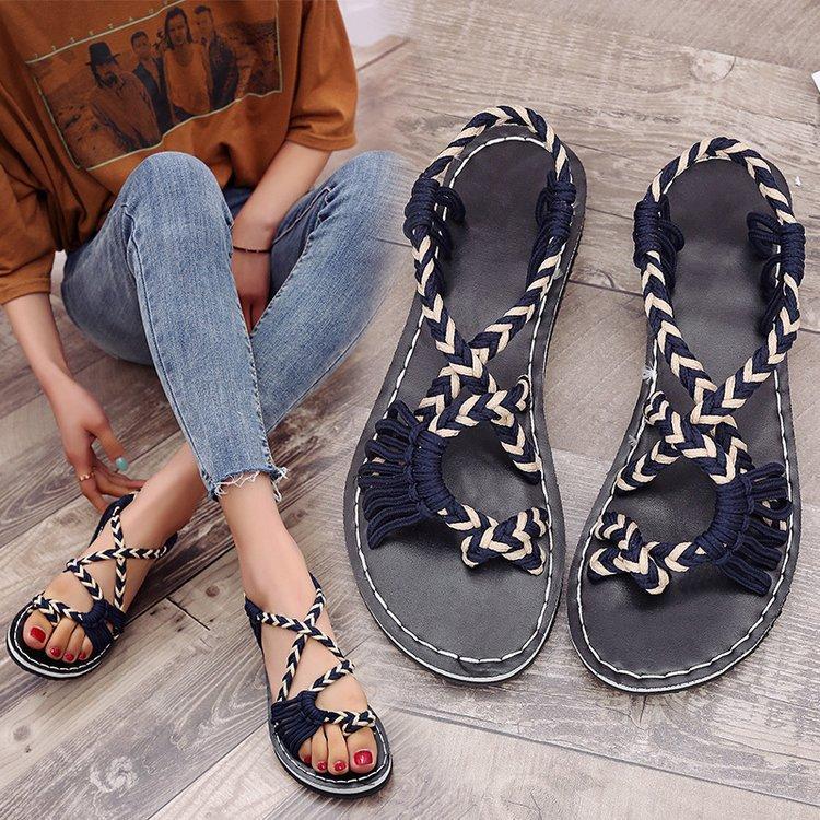 Nuevos zapatos romanos flat bottom sandalias grandes para mujer comprar a  buen precio — entrega gratuita, reseñas reales con fotos — Joom