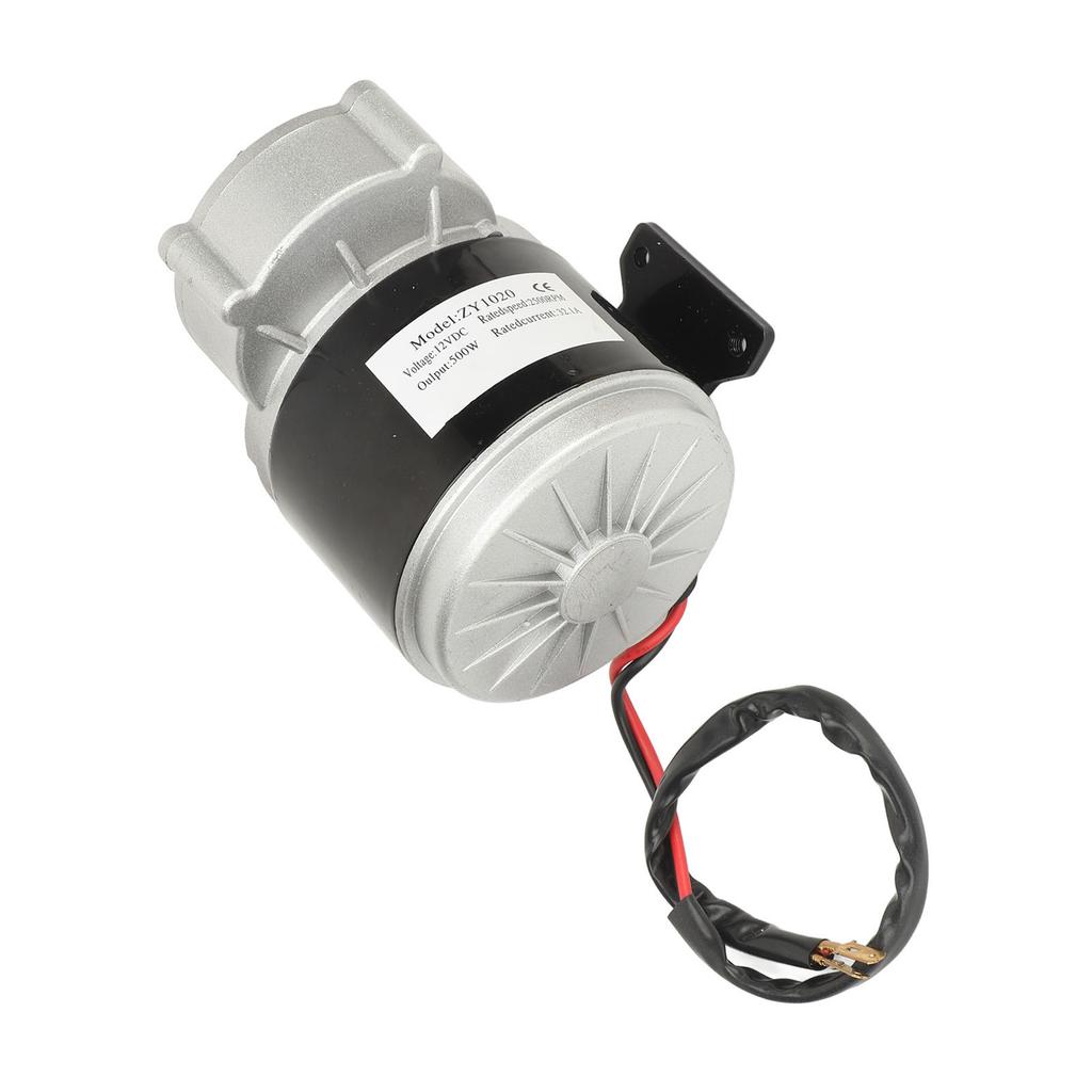 ZY1020 Electric Vehicle Geared Motor 12V 500W 11 Tooth Gear Reduction Motor for Off Road Motorcycles