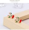 Women Christmas Elk Ear Studs Fashionable Alloy Earrings Jewelry Decoration for Ladies