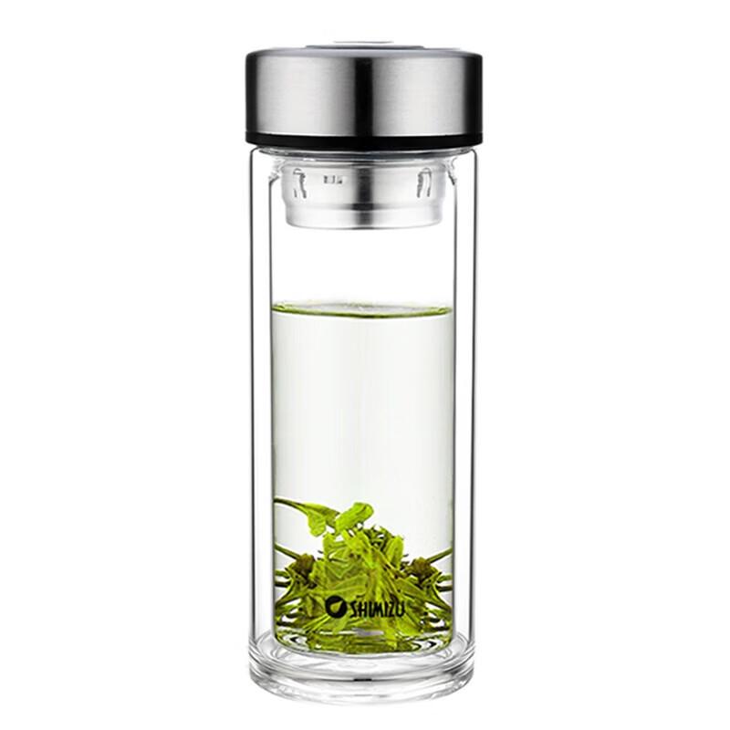 Double-Layer Glass Tea Infuser Bottle