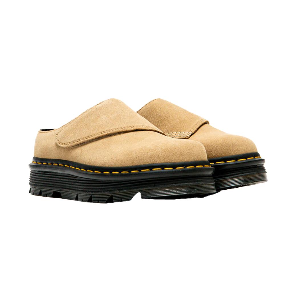 Dr Martens Unisex Plateau-Mules aus Wildleder für Erwachsene