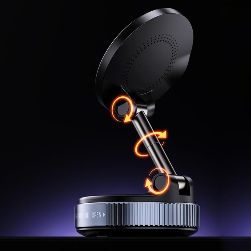 Vehicle Phone Mount Bracket Holder Vacuum Suction with Vacuum Attachment 360 Degree Rotation for Safe Driving Experience
