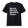 MORK and MINDY retro TV T Shirt Helvetica vintage Washed Unisex Casual Breathable Stretched designer clothes graphic Slightly