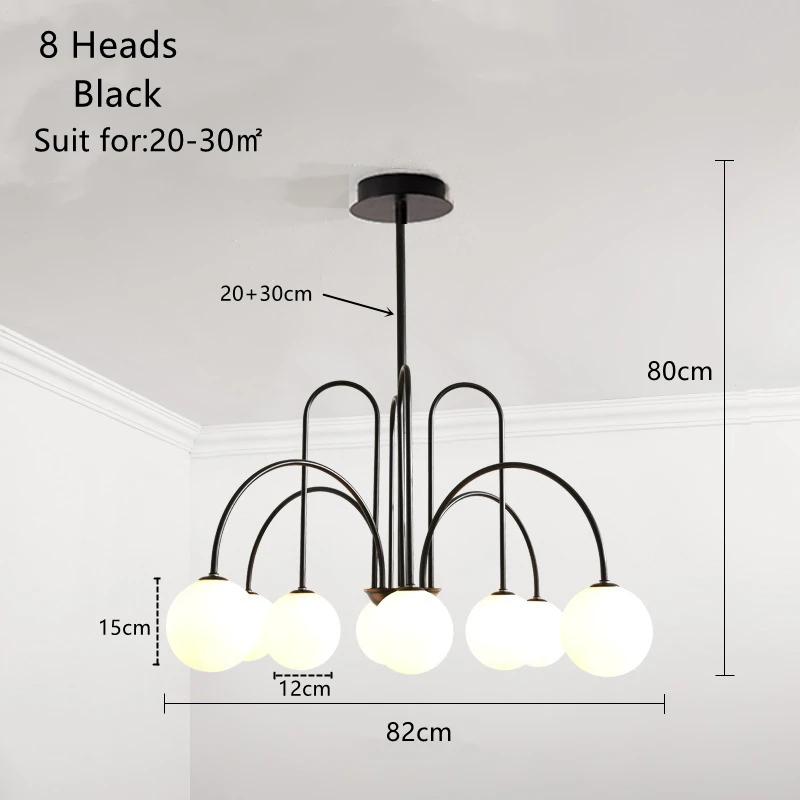 Nordic Living Room Chandelier Modern Simple Magic Bean Molecule Internet Celebrity Creative Personality Ins Clothing Store Lamp