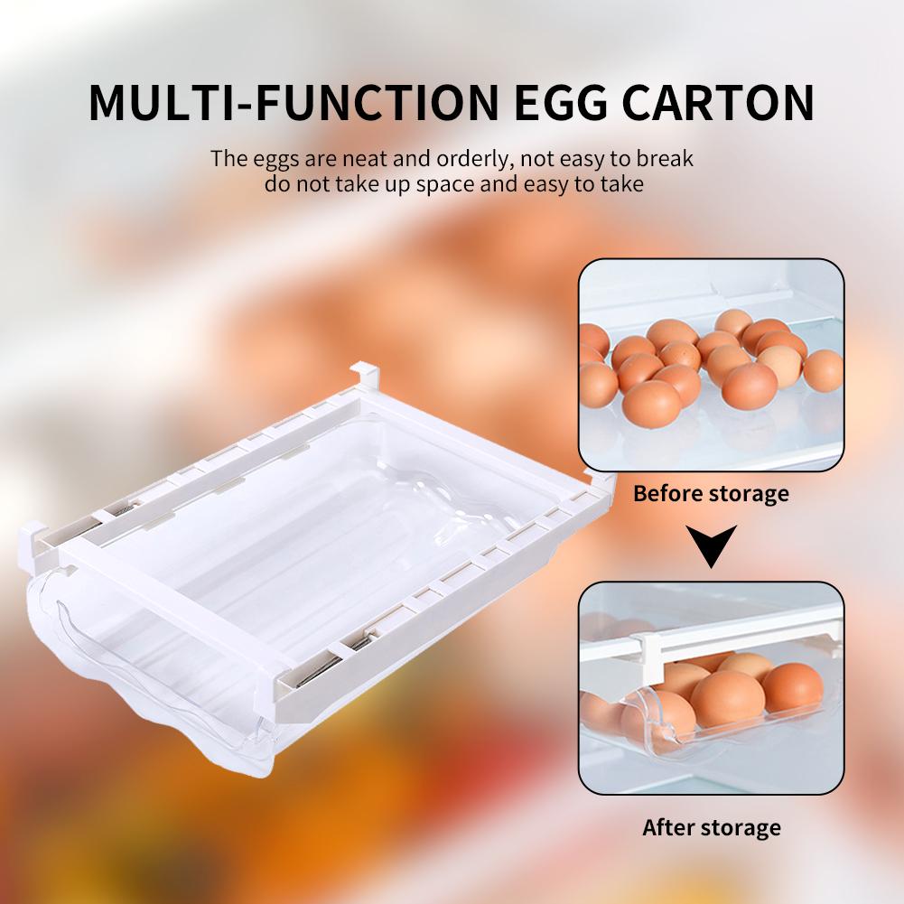 Egg Drawer 18 Grid Capacity Egg Fresh Storage Box for Refrigerator Organizer Bin