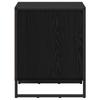 Nightstand Black Oak Effect 50 x 39.5 x 50 cm Engineered Wood