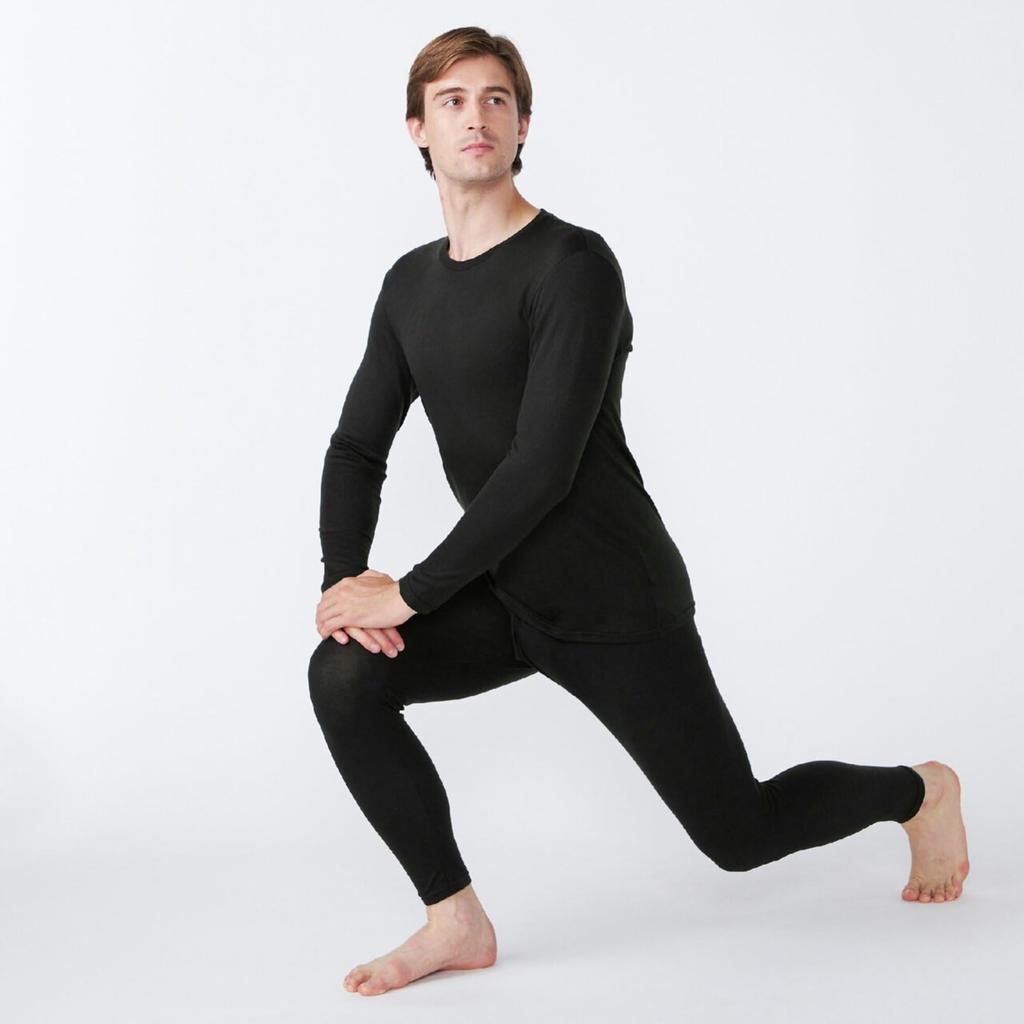 Mizuno Premier Hot Innerwear Breath Thermo Medium Thick for Daily Use Long Tights Material C2JBC621 Black M (Front Opening) Heat-Generating Men's