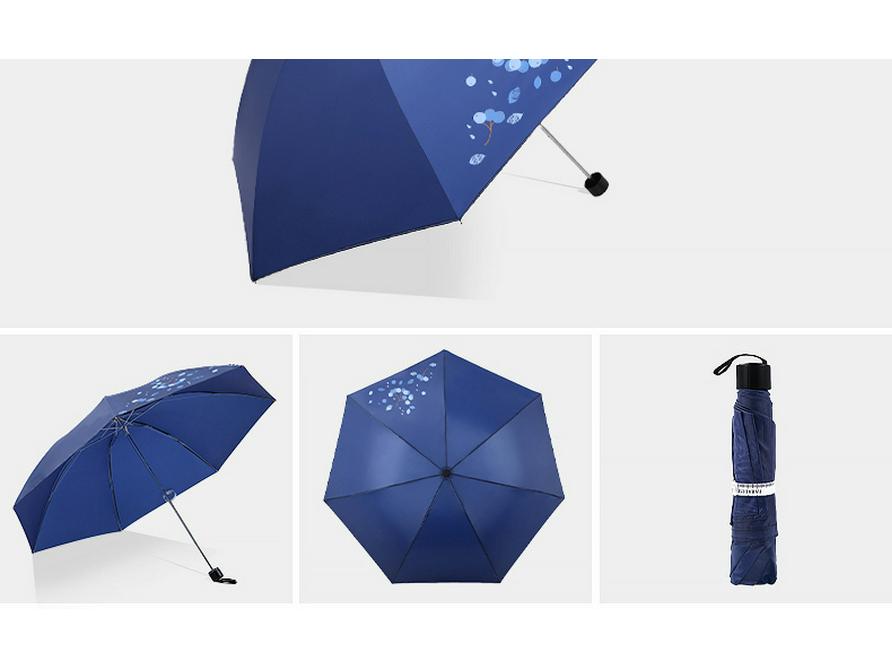 Paradise 339 Three-Fold Silk Screen Umbrella - Versatile Sunshade and Rain Umbrella for Men and Women