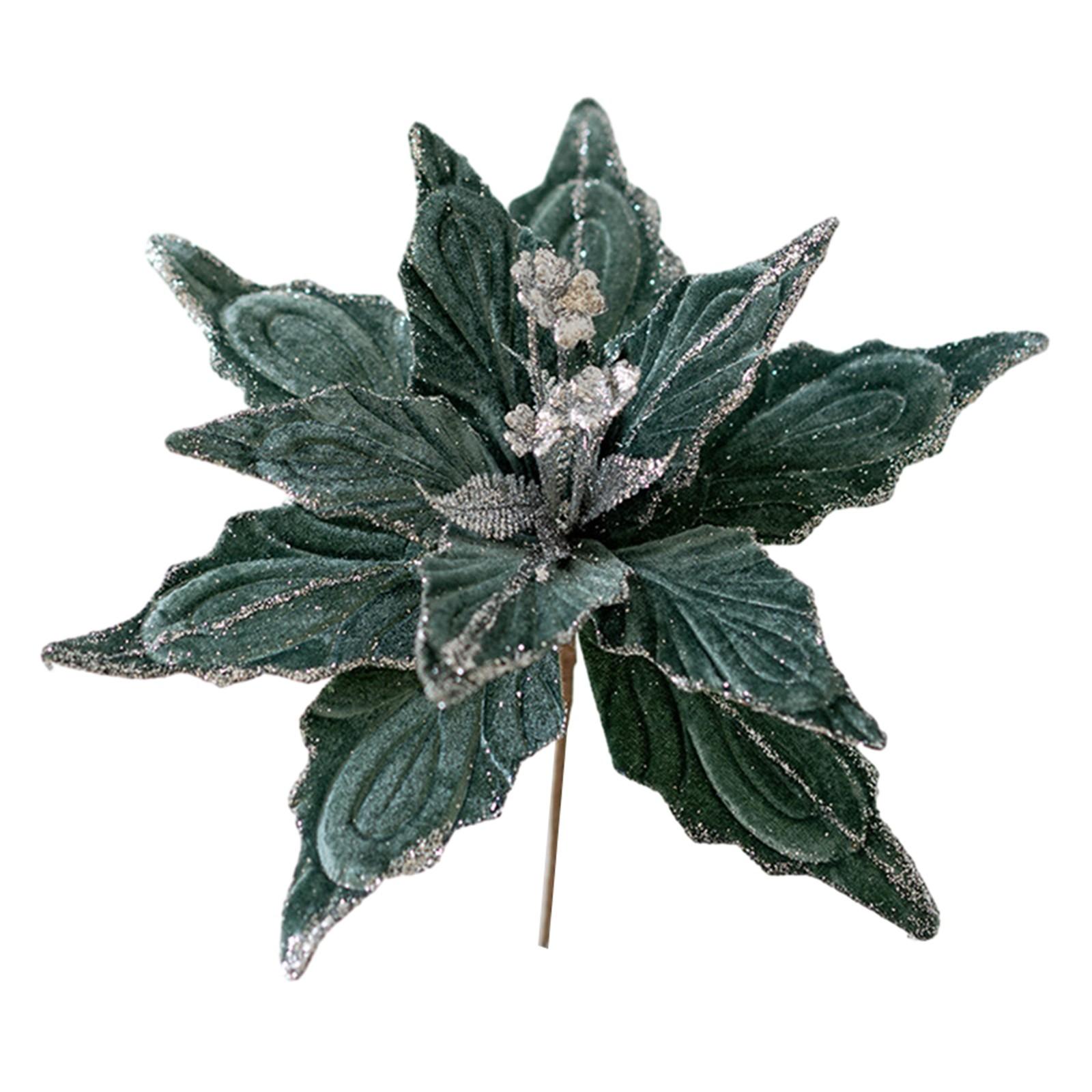 

Різдвяна Квітка Різдвяна Вечірка Прикраса Ялинки 2023 Навідад Новий Рік зелений