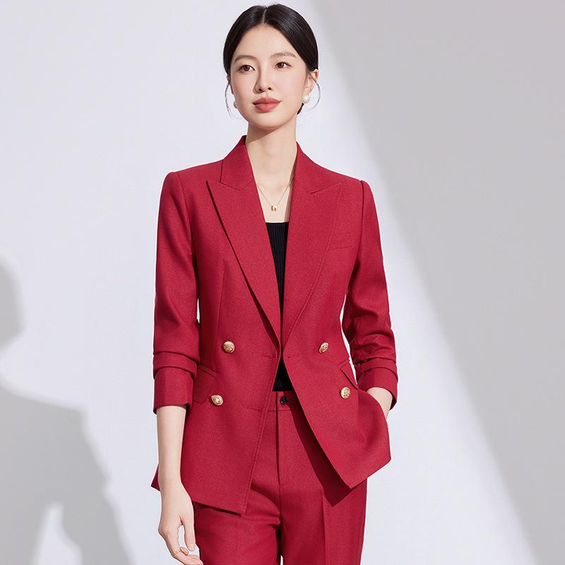 Women's High-End Professional Suit Set for Broadcasters and Formal Occasions