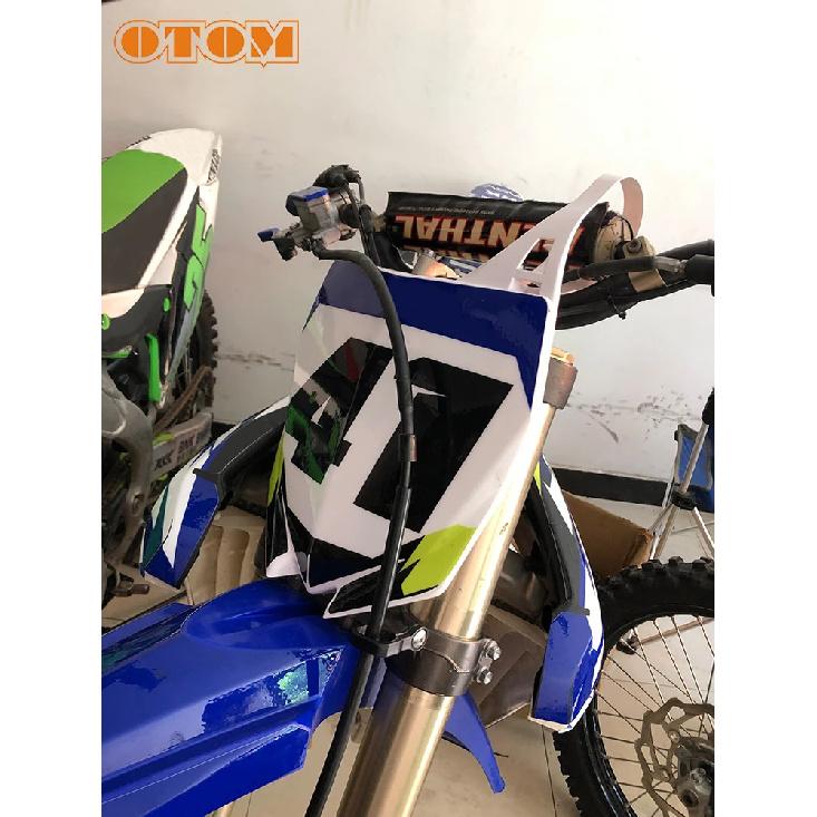 OTOM Motorcycle Front Brake Hose Braided Hydraulic Oil Pipe Lines 5XC-25872-L0-00 For YAMAHA YZ125 YZ250 YZ250F YZ450F YZ250FX