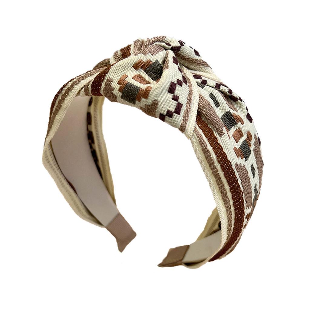 Creatieve Geborduurde Haarbanden Elastische Boheemse Hoofdbanden Strand Haaraccessoire Voor Vrouwen Culturele Mode Accessoires