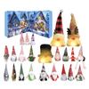 Gnome Advent Calendars 2025 24 Days Christmas Countdown Calendar with 24 Collectible Figures Light-Up Gnome Ornaments for Home Decor