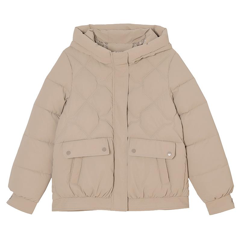 Loose Thermal Cotton-padded Clothes Women's Winter Versatile Casual Hooded Cotton Clothes Fashion Coat