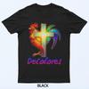 Decolores Cursillo Rainbow Rooster Catholic T-Shirt