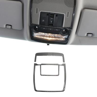 Pour BMW X5 X6 E70 E71 2008 2009 2010 2011 2012 2013 2 pièces Fibre de Carbone Cadre de Lumière de Lecture Avant Cache Autocollant Garniture