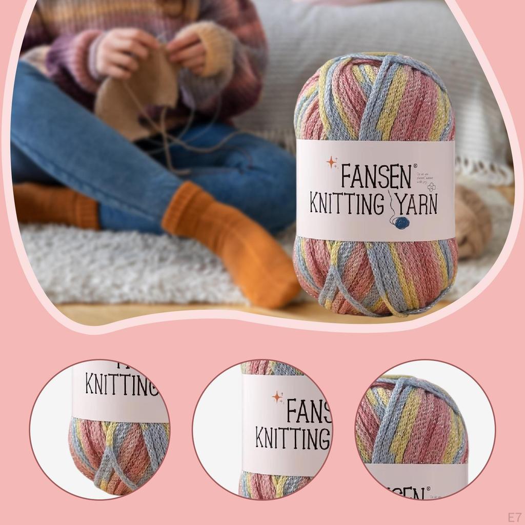 Acrylic Yarn Hand Knitting Comfortable Crochet for DIY Sweater Crafting