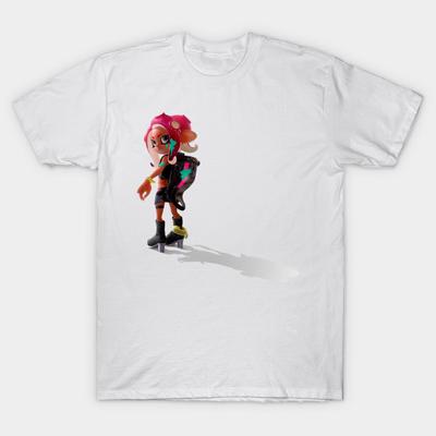 T-Shirt Damen Octoling Mädchen Harajuku Druck Kawaii T-Shirt Sommer Kurzarm Damen T-Shirt Top Tee