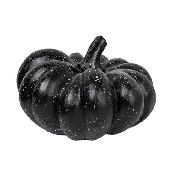 Halloween Pumpkin Ornaments, Resin Delicate Texture Stable Sculpture, Spotted Textured Accents, for TV Cabinet Wine Cabinet Table Decor