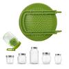Sprouting Lid with Stand Bean Sprouting Lid for Mason Jars BPA Free Plastic Sprout Maker Kit Easy Seeds Germination Tools for Alfalfa Broccoli Salad