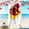 Brisbane Power Print Beach Towel, Large Soft Quick Dry Towel for Beach Camping Swimming