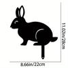 Rabbit/Squirrel Figurines Hollow Dust Proof Wrought Iron Realistic Rabbits Art Sculpture for Garden Party Decor Metal Home Yard