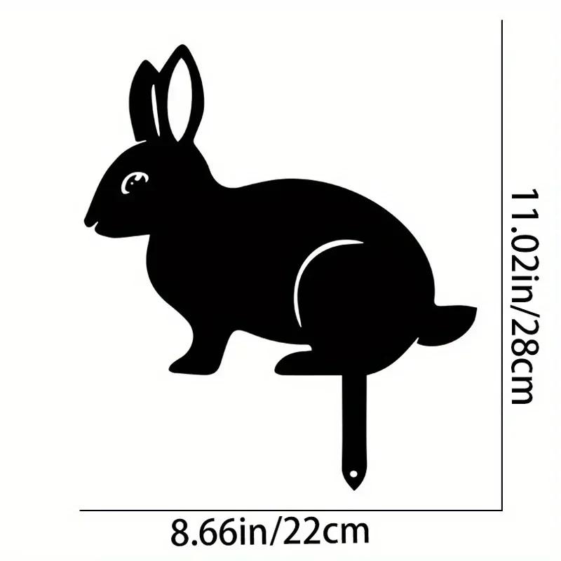 Rabbit/Squirrel Figurines Hollow Dust Proof Wrought Iron Realistic Rabbits Art Sculpture for Garden Party Decor Metal Home Yard
