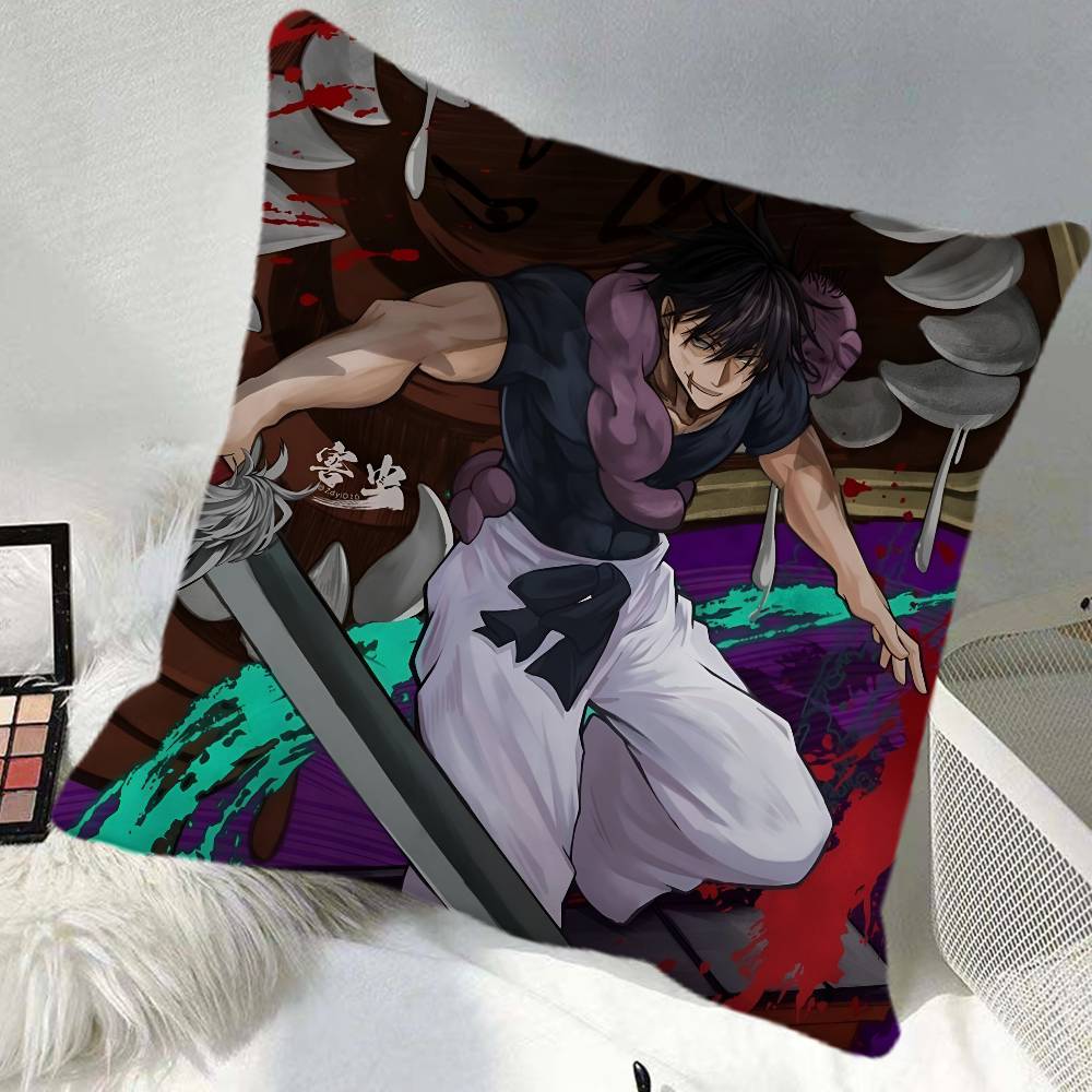 Anime KKaisen Pillow Case Square Pillow Bedroom Sofa Leisure Comfort Cushion Car Home Decoration