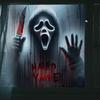 Halloween Spooky Window Clings Horrible Screaming Ghost Silhouette Window Sticker Creepy Blood