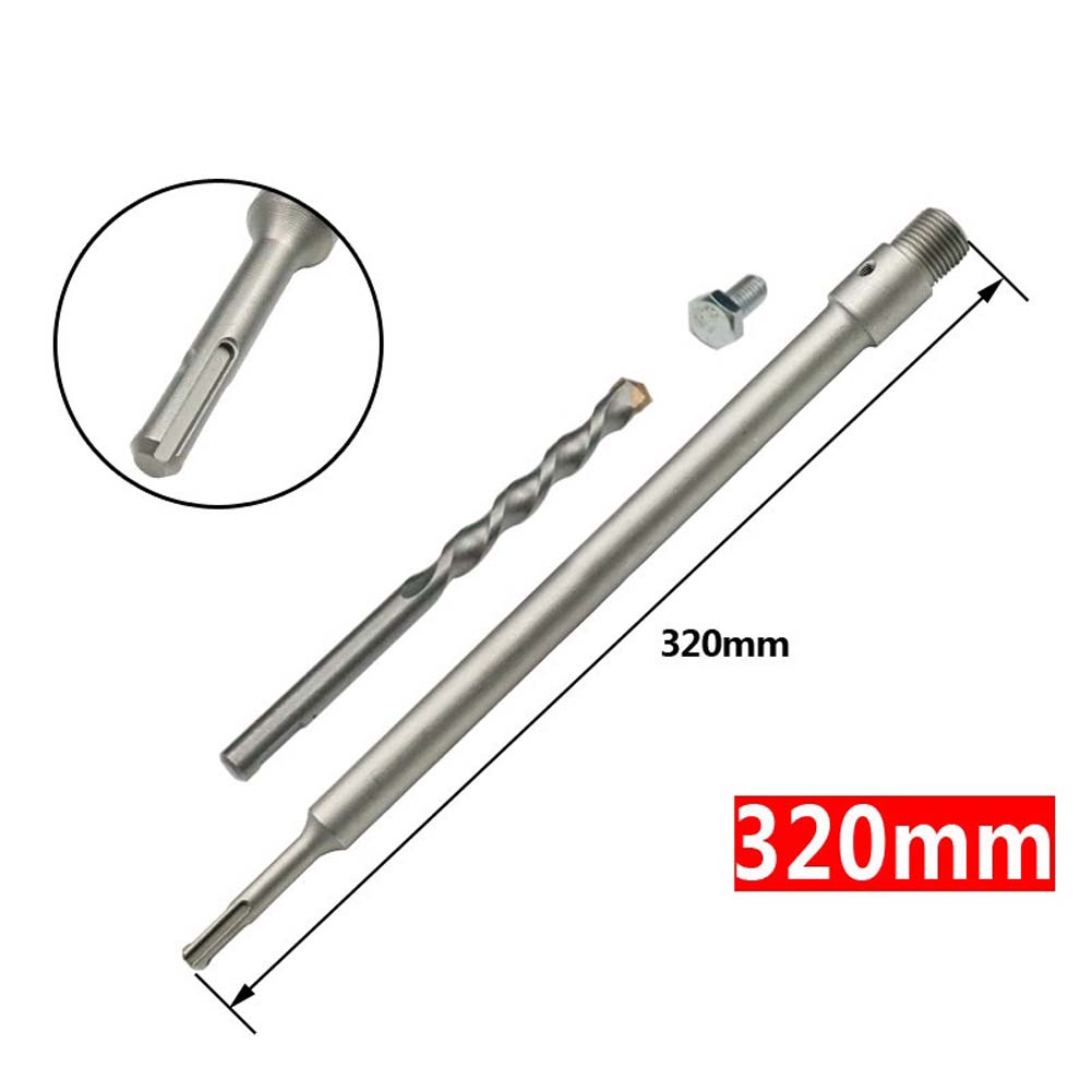 1 Pcs 110-500mm Concrete Hole Opener Electric Drill Bit Hollow Core Cement Round SDS Wall Drilling Tool Drill Bit Extension Rod