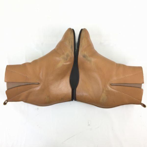 Maison Martin Margiela Leather Side Gore Boots Brown Size 35 (22.0)(USED)