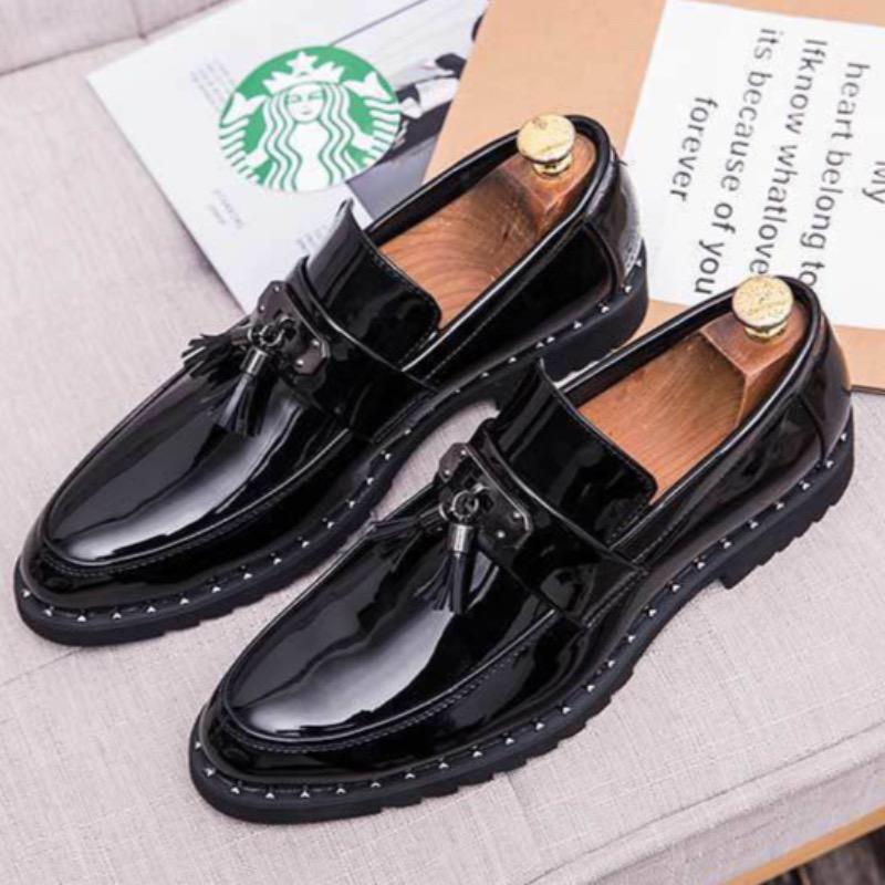 Men's Loafers Luxury Brand Casual Leather Shoes Business Dress Shoes for Men Designer Pointe Party Shoes Classic Slip on Loafers