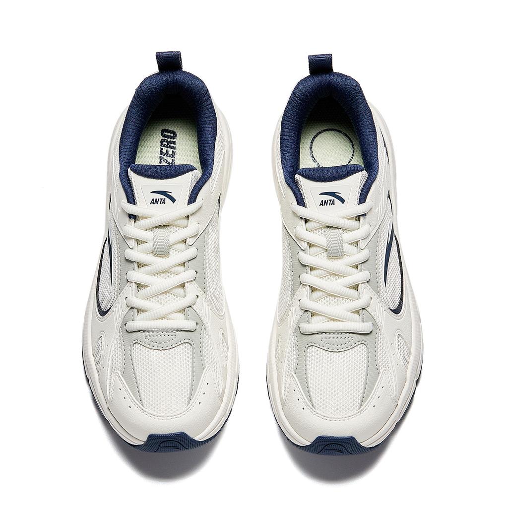 Anta AT804 Millennium Retro Trendy Versatile Lightweight Durable Cushioning Low-Top Lifestyle Casual Shoes Women Sneaker White Blue 922548866-3
