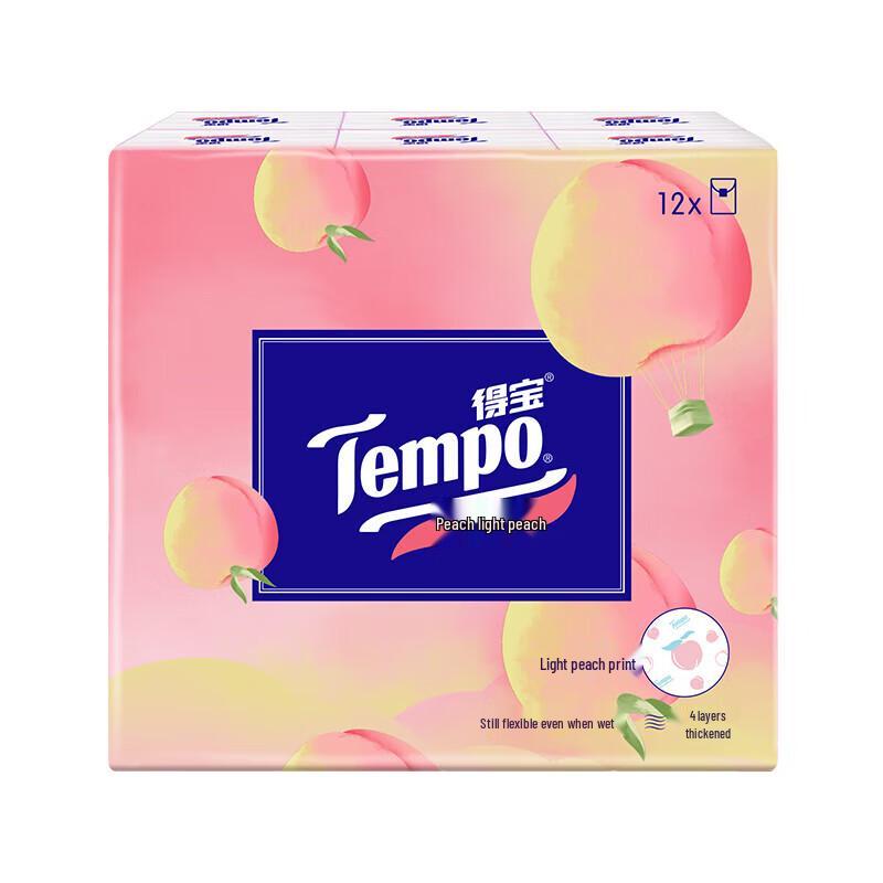 Tempo Sweet Peach Mini Facial Tissues