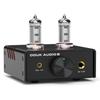 Nobsound P5 HIFI Wzmacniacz Słuchawkowy z Lampami Podwójny Mono 200V Wymienne Niskie dla Audiofilów Konstrukcja Wzmacniacza, Wyjścia 4,4 mm i 6,35 mm, Napęd Wysokonapięciowy,