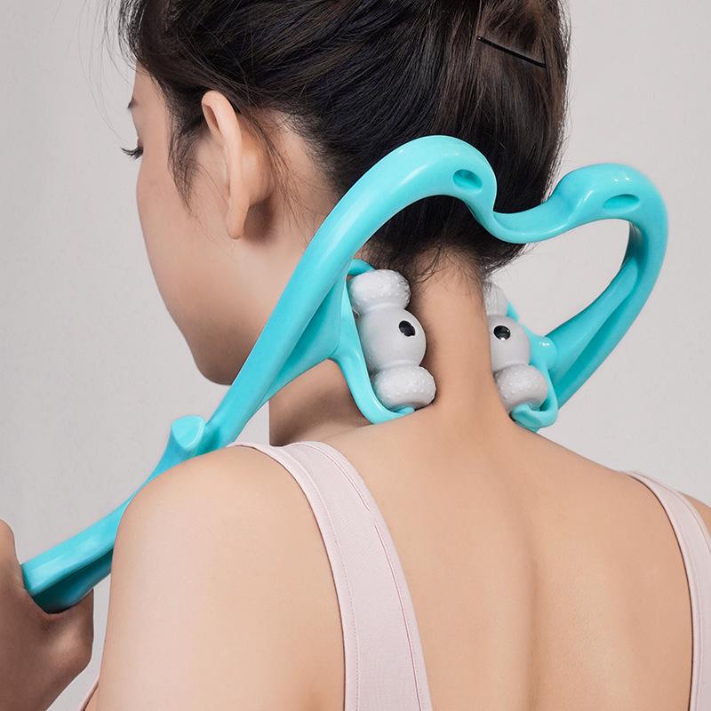 Cervical Massager: New Swan Six-Ball Magnetic Neck Manual Clip Artifact