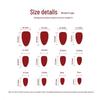 3D Heart Glitter Valentine's Day Almond Nails