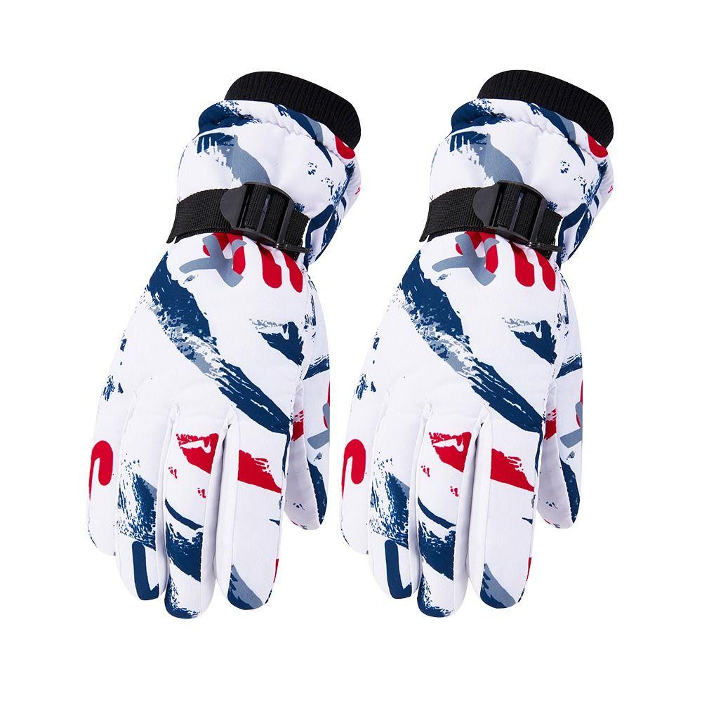 Waterproof Snow Gloves Warm Kids Winter Mittens Fashion Children Ski Gloves  Ski